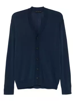 Кардиган тонкой вязки Low Brand, синий