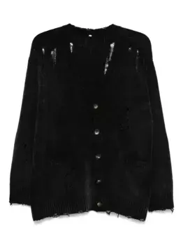 Кардиган тонкой вязки R13, черный