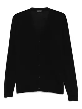 Кардиган тонкой вязки Roberto Collina, черный
