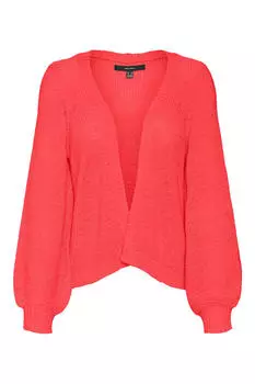Кардиган тонкой вязки с длинными рукавами Vero Moda, красный
