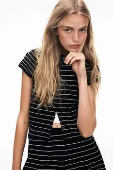 Кардиган тонкой вязки с короткими рукавами H&M, мультиколор