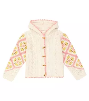 Кардиган tonyla косой вязки Louise Misha, нейтральный