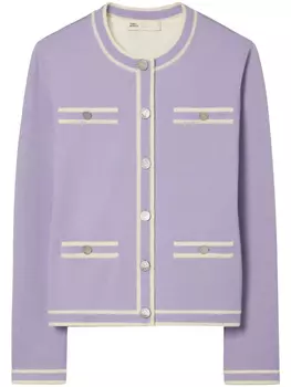 Кардиган Tory Burch Kendra, фиолетовый