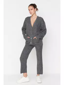 Кардиган trendyol 2tlg. Outfit, антрацит
