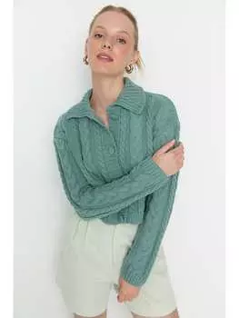 Кардиган trendyol, бирюзовый