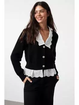 Кардиган trendyol, черный/белый