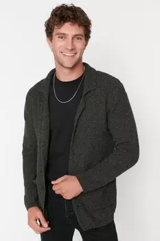 Кардиган TRENDYOL MAN, хаки