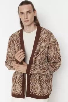 Кардиган TRENDYOL MAN, желтый