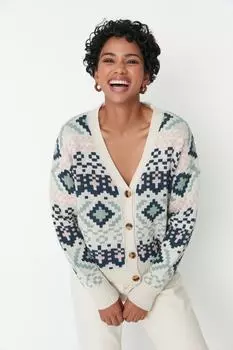 Кардиган Trendyol с каменным узором