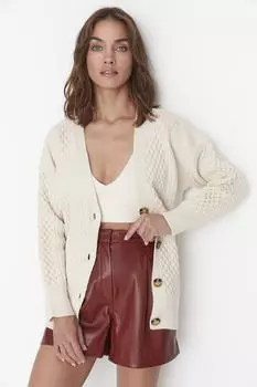 Кардиган Trendyol Stone широкого кроя