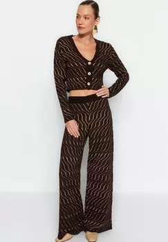 Кардиган Trendyol TWEEDELIGE SET DAG NACHT, коричневый