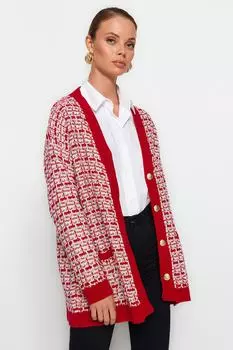 Кардиган TRENDYOLMLLA, красный