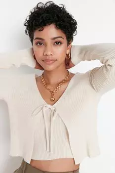 Кардиган TRENDYOLMLLA, кремовый