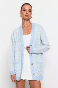 Кардиган TRENDYOLMLLA, синий