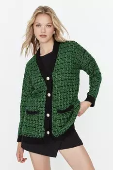 Кардиган TRENDYOLMLLA, зеленый