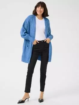 Кардиган trina с открытым вырезом KAFFE, цвет Blue Melange