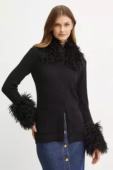 Кардиган Twinset с добавлением шерсти, черный