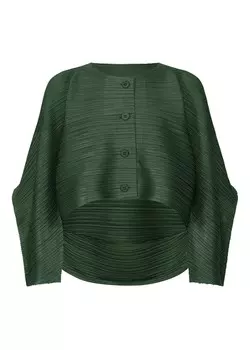 Кардиган ufo Pleats Please Issey Miyake, зеленый