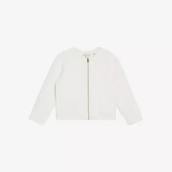 Кардиган Ulee из жаккардовой текстуры на молнии Ted Baker, белый
