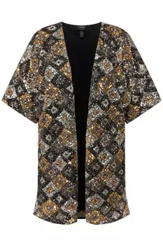 Кардиган Ulla Popken Kimono, черный