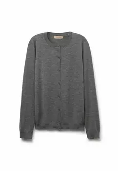 Кардиган ULTRAFINE ROUND NECK Falconeri, цвет Mottled Dark Grey