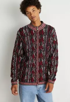 Кардиган УНИСЕКС Carlo Colucci, черный/меланжевый/белый