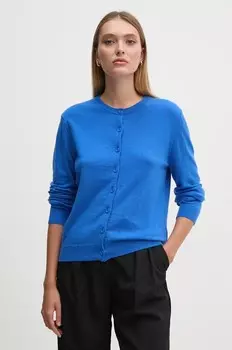 Кардиган United Colors of Benetton с добавлением шерсти, синий