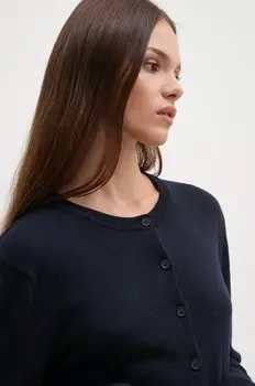 Кардиган United Colors of Benetton с добавлением шерсти, темно-синий