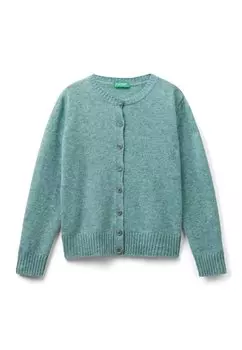 Кардиган United Colors of Benetton, зеленый