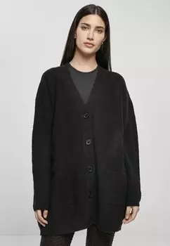 Кардиган Urban Classics LADIES CHUNKY FLUFFY KNIT CARDIGAN, цвет Black