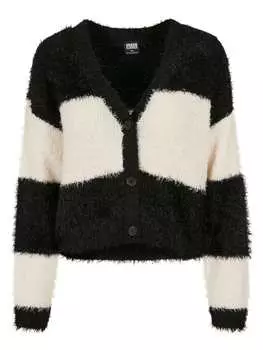 Кардиган Urban Classics, цвет black/whitesand