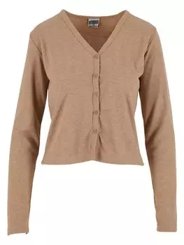 Кардиган Urban Classics Gestrickte Strickjacke, цвет beigemelange