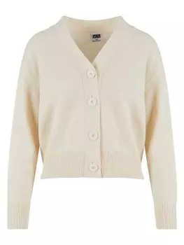 Кардиган Urban Classics Gestrickte Strickjacke, цвет whitesand