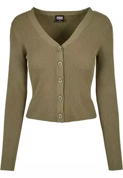 Кардиган Urban Classics Gestrickte Strickjacke, хаки