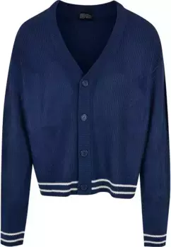 Кардиган URBAN CLASSICS "Мужской спортивный кардиган свободного кроя Urban Classics", синий