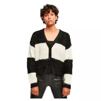 Кардиган Urban Classics Short Oversized Feather, черный