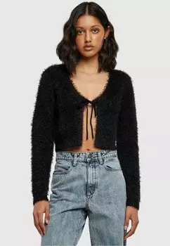 Кардиган Urban Classics TIED CROPPED, черный
