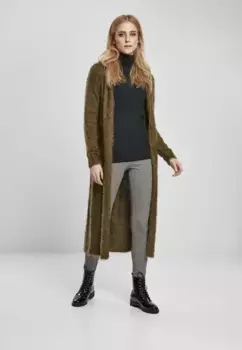 Кардиган URBAN CLASSICS " Urban Classics Ladies Hooded Feather Cardigan", цвет Summerolive
