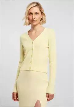 Кардиган URBAN CLASSICS " Urban Classics Ladies Short Knit Cardigan", желтый