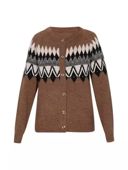 Кардиган usha FESTIVAL, цвет kamel mehrfarbig