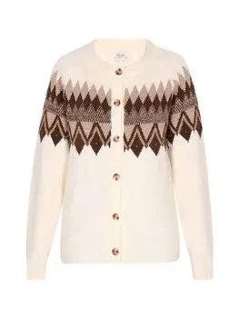 Кардиган usha FESTIVAL, цвет wollweiss mehrfarbig