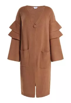 Кардиган usha WHITE LABEL Knit Cardigan, коричневый