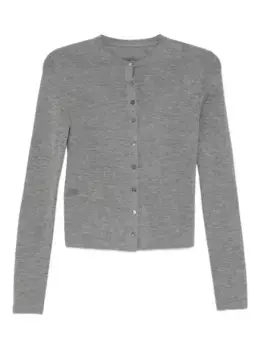 Кардиган узкого кроя JNBY, серый