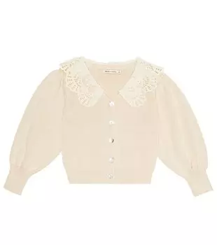 Кардиган Venera с вышивкой The New Society, бежевый