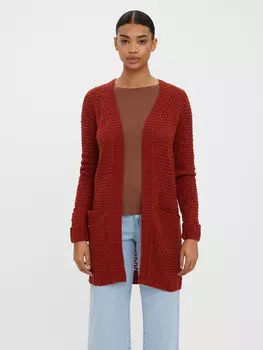 Кардиган Vero Moda Casual Strickjacke Stretch Cozy Jacket VMESME, красный