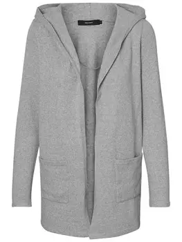 Кардиган Vero Moda Curve Knit Cardigan, серый
