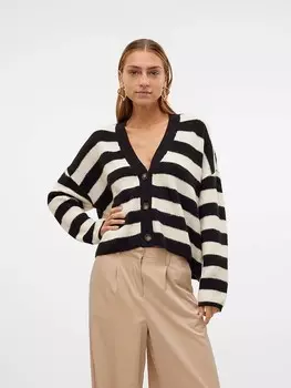 Кардиган Vero Moda, цвет schwarz/creme