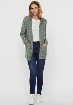 Кардиган Vero Moda DOFFY OPEN HOOD NOOS, цвет laurel wreath