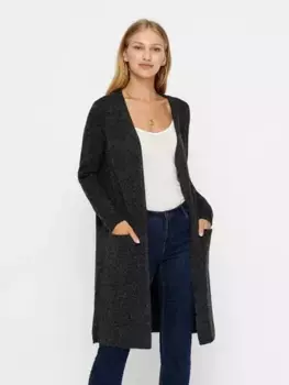 Кардиган Vero Moda "VMDOFFY LS LONG OPEN CARDIGAN GA NOOS", черный