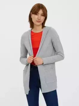Кардиган Vero Moda "VMDOFFY OPEN HOOD", серый